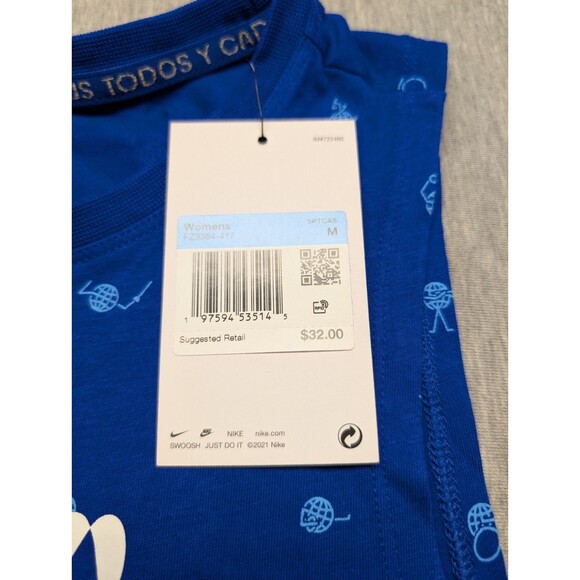 Nike Tee Team USA Club Tank Top Shirt Womens Size Medium FN0879 Blue Retail $32 - Picture 3 of 6